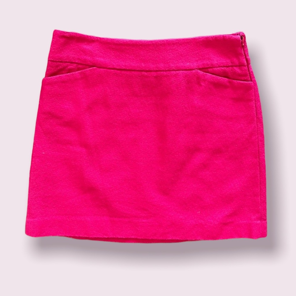 Loft || pink shift skirt